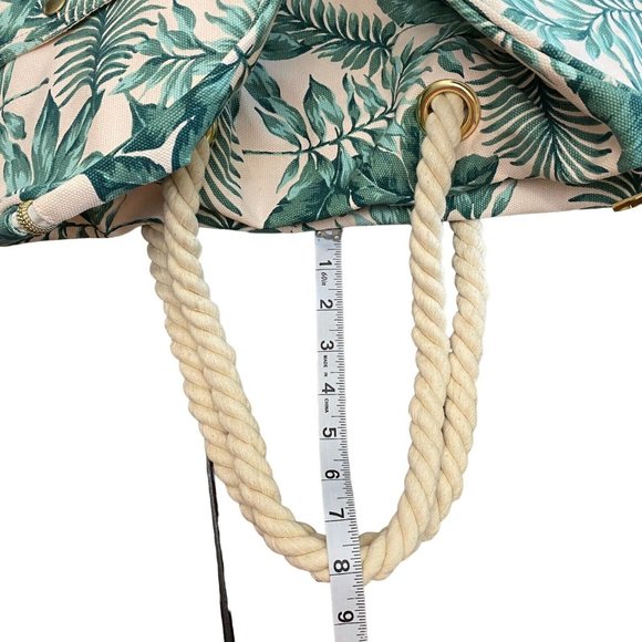 Pottery Barn Palms Rope Duffle Bag Emily & Meritt Travel Tote Kids Teen Womens - Picture 6 of 10